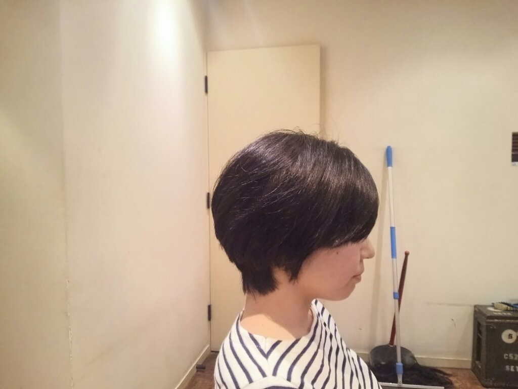 シスキュアでボリュームダウンしながらのショートヘア 自由が丘美容師の徒然 シスキュアでボリュームダウンしながらのショートヘア 自由が丘美容師の徒然