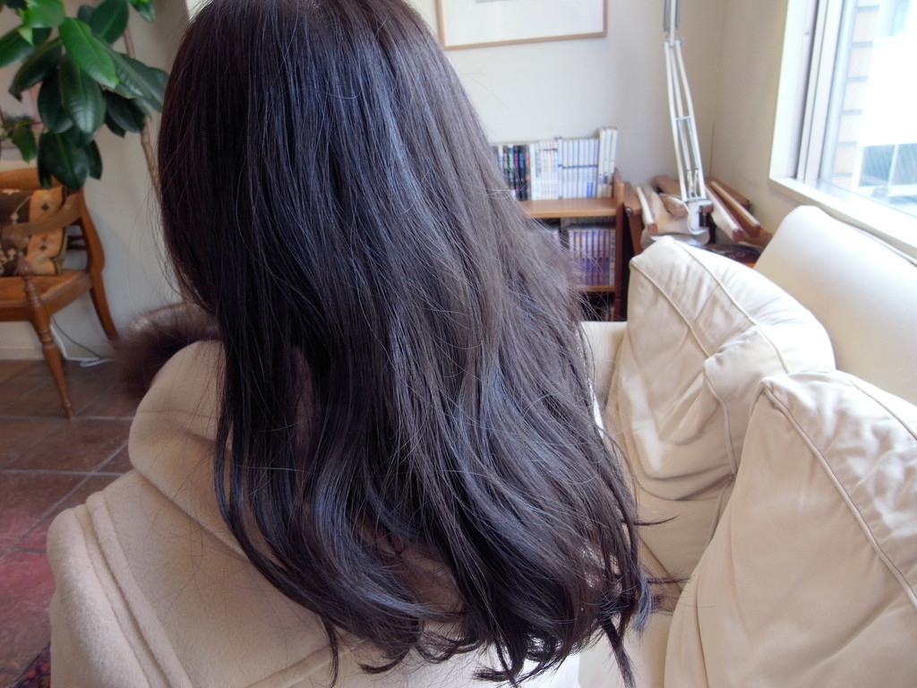 スロウカラー モノトーンブルー は濃い中に透明感 自由が丘美容師の徒然