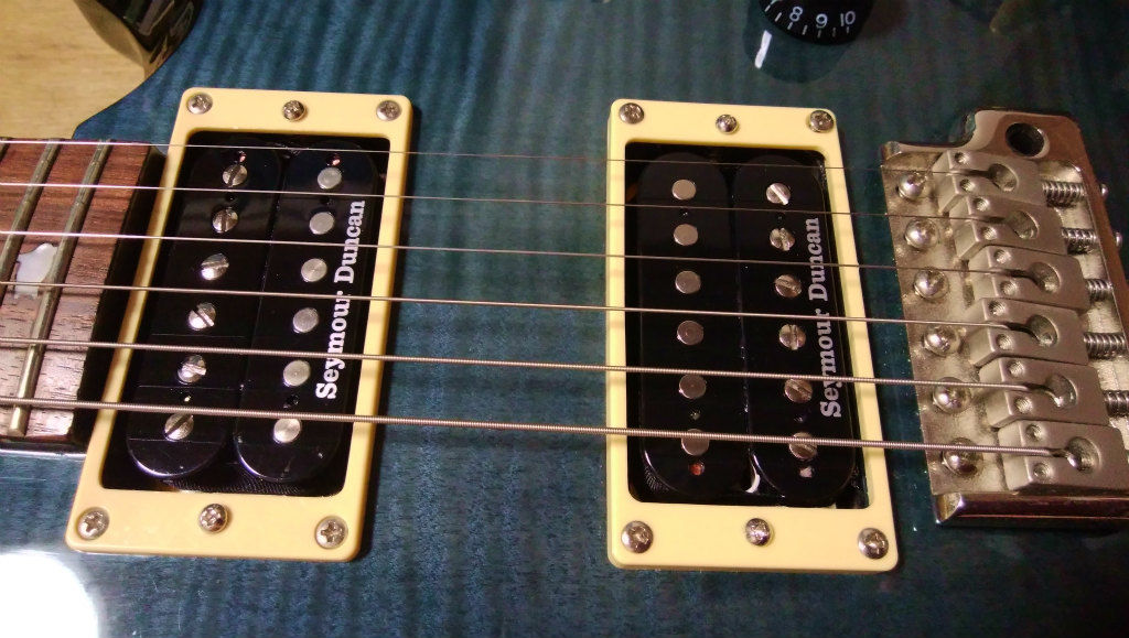 【楽ギフ_のし宛書】 PRS SEのピックアップをSeymourDuncanに交換してみた。 : 夜露と ギター