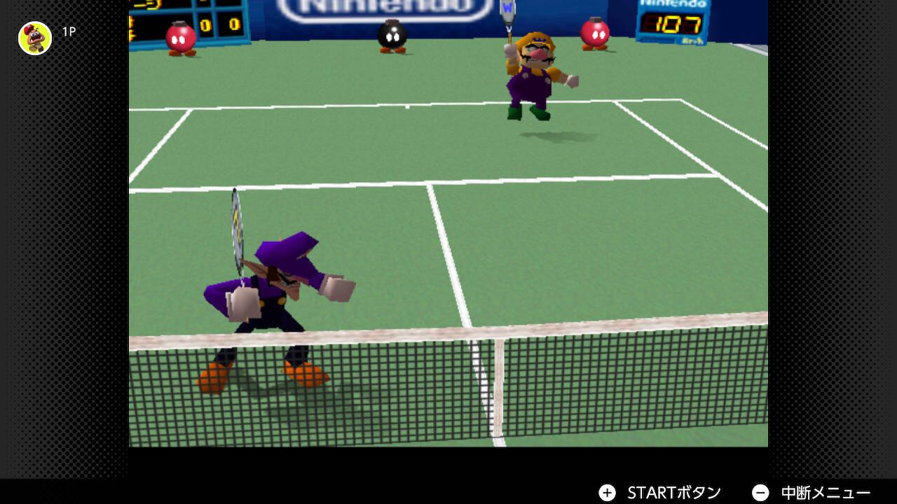 マリオテニス64隠しキャラ】N64＞マリオテニス64 - ALL SUPER MARIO