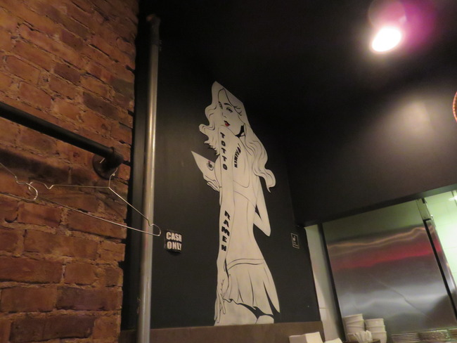 ラーメン屋さんの内装の風景