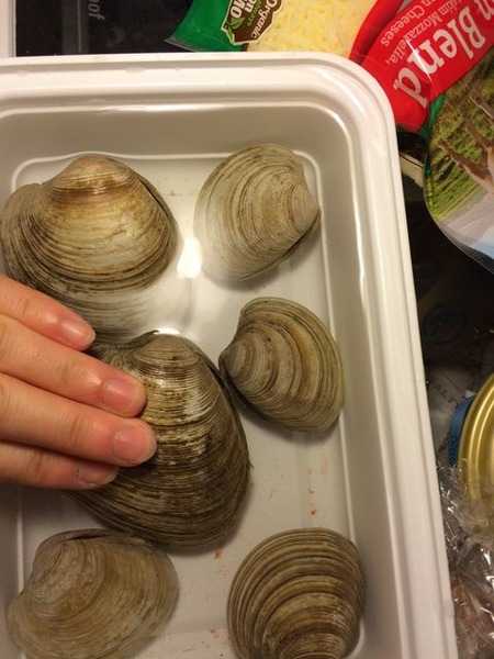 ホールフーズで買ったハマグリ