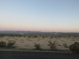 夕日と地平線