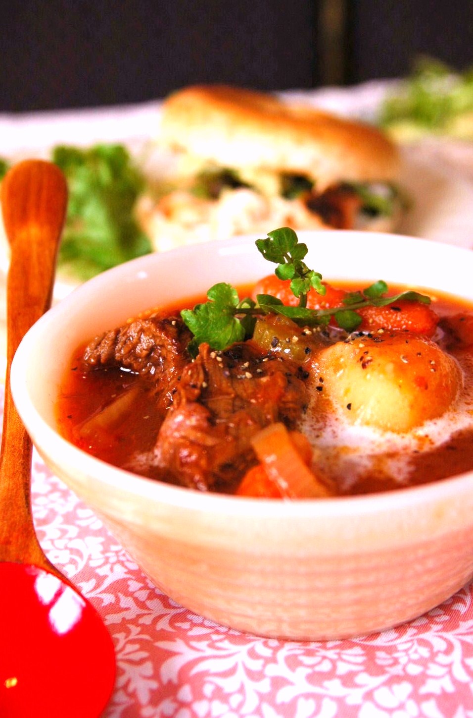 スロークッカー根菜シチューのレシピ