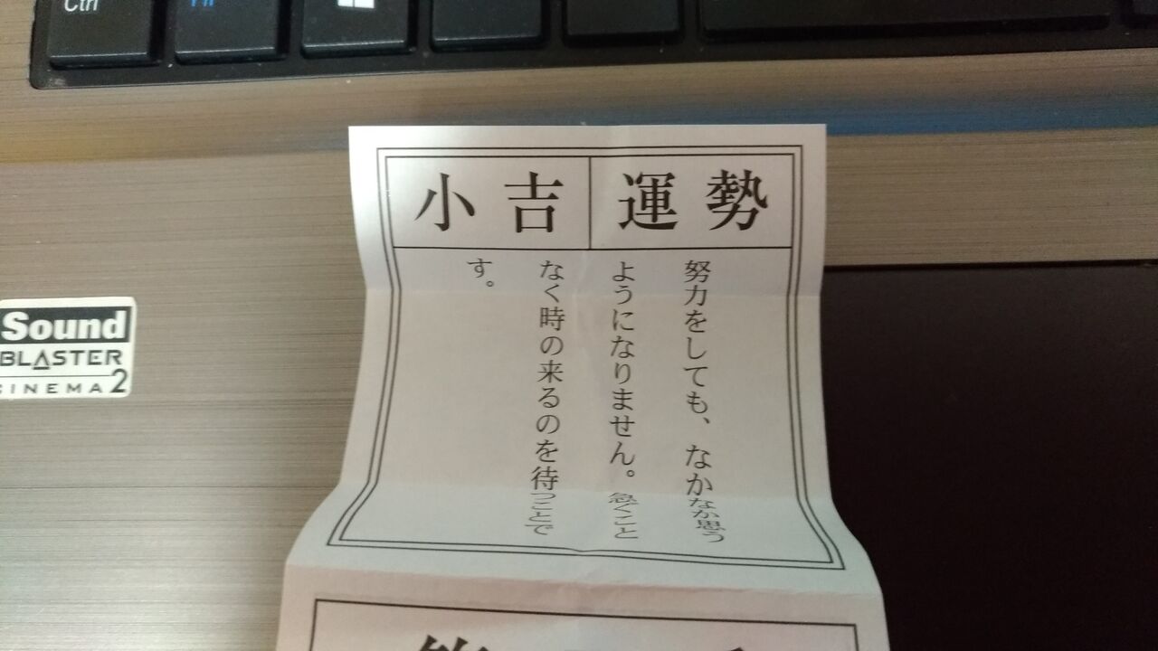 おみくじを引きました ﾟ ﾟ ｱﾊﾊ八八ﾉヽﾉヽﾉヽﾉ 主婦ちゃん