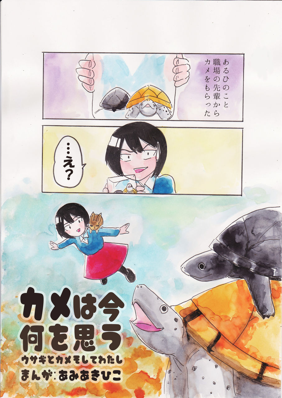 動物漫画 カメは今 何を思う ウサギとカメそしてわたし を描きます あみあきひこ漫画描きブログ
