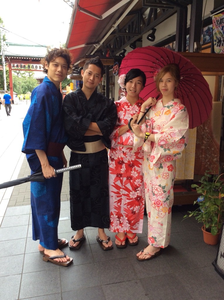 2カップルで 浅草浴衣デート 皆さん とってもお似合いでしたね O O 楽しい思い出になったでしょうか 浅草 さわだ屋 レンタル着物で浅草散策