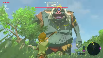 【動画】「ゼルダの伝説 ブレス オブ ザ ワイルド」 一つ目巨人『ヒノックス』起こしたら怖すぎワロタｗｗｗｗｗ