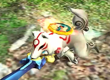 3DS「モンスターハンタークロス」 10周年記念で『大神』とコラボ！アマテラス風アイルーのスペシャルトレーラーが公開！！