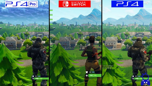 「フォートナイト」Switch/PS4/PS4 Pro グラフィック比較動画が公開！