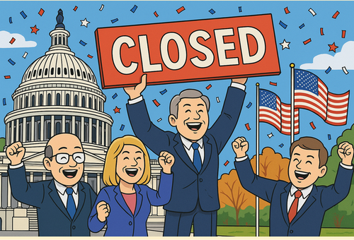 アメリカ政府機関閉鎖が解消されることを喜ぶ議員たち