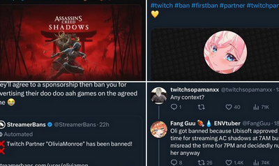 【悲報】UBI「弥助の案件配信頼む！」vtuber「OK！」→UBIの申し立てによりBAN
