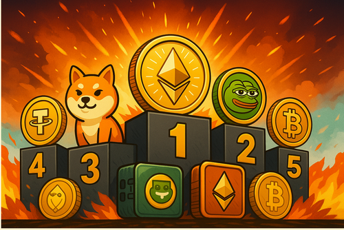 爆上がり候補のミームコインがランキング付けされている様子