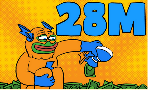 Bitcoin Hyperミームが2800万ドル調達を示している様子