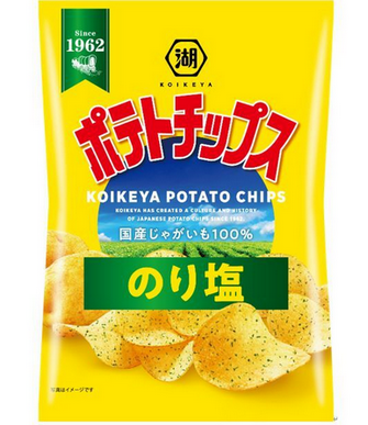 【悲報】湖池屋「ポテトチップス のり塩」60g→55g　スナック16品を減量　スナック1品を減量と価格改定　7月21日から