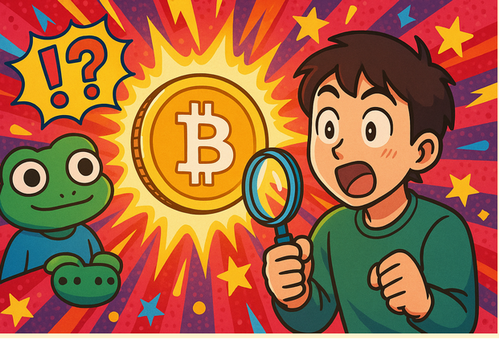 ビットコインを発見して驚いている人