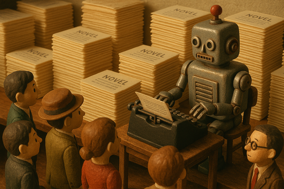 【悲報】AI生成の小説、量産されはじめる。　←なんかAI絵師が出始めた時と同じ様な感じで草ｗｗｗ