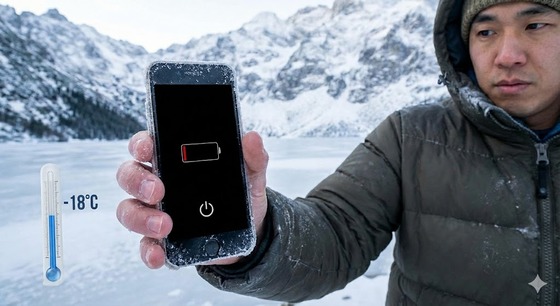 【悲報】最強寒波、スマホをぶっ壊してしまう…