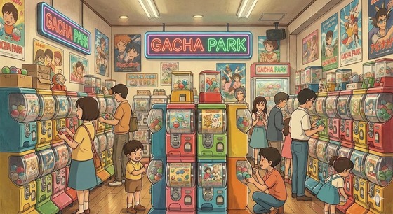 【悲報】日本、不景気すぎて店がガチャガチャだらけになっていた…