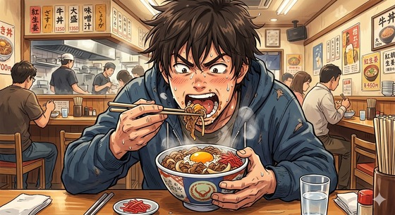 「腹が減って死ぬかと思った」牛丼屋で5杯牛丼を無銭飲食した男、陳述