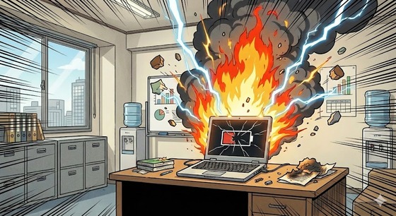 女子生徒「パソコンが爆発した」→学習塾が全焼