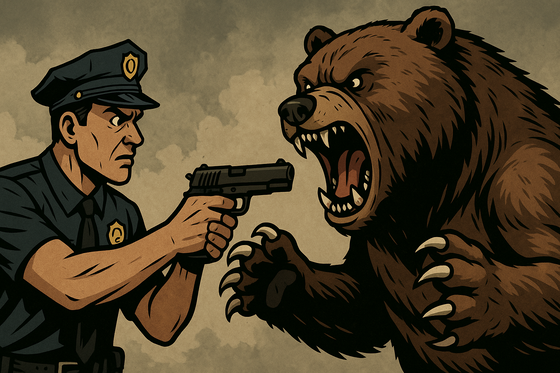警察「ハッキリ言いましょう!拳銃でクマ退治は無理です!」