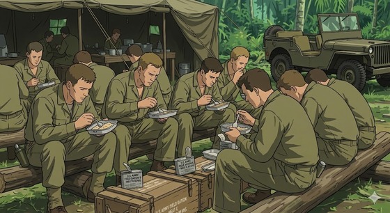 【画像】戦時中日本人「これが米軍の食事です。我々の勝ちです」