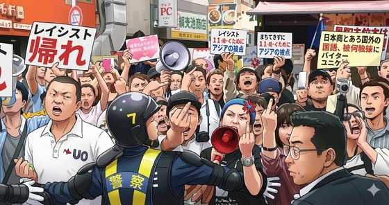 【悲報】「しばき隊」総動員か？候補に罵声、演説「聞こえない」おびえる聴衆