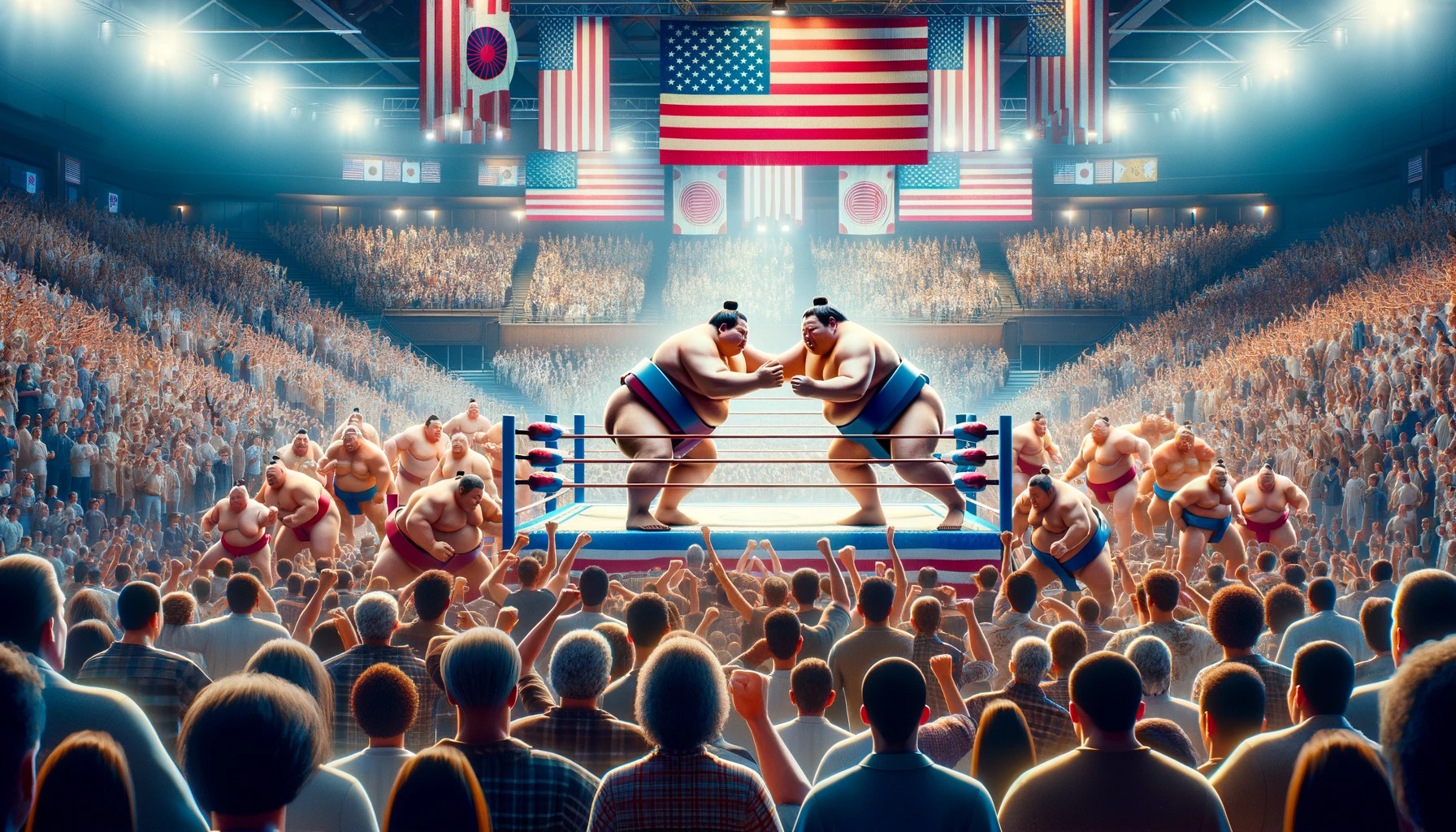 【画像】アメリカの相撲人気、ガチでヤバすぎる