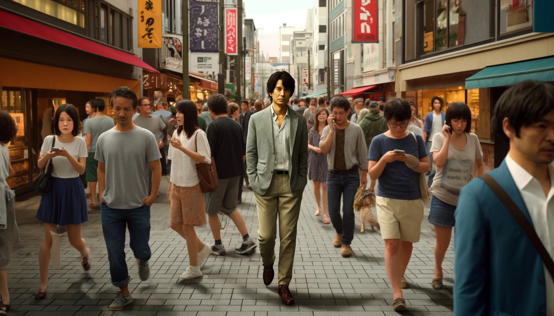 【悲報画像】福山雅治さん、神戸の繁華街を歩くもキャーキャー言われるどころか見向きもされない