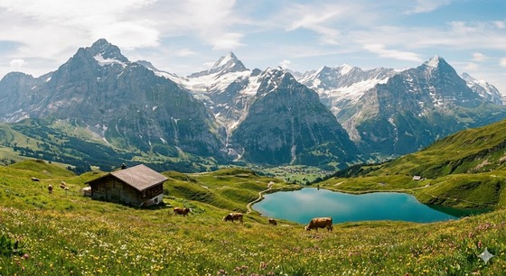 【悲報】父親「50万円かけて大自然スイスに家族旅行に来たのにずっとこれだよ…」