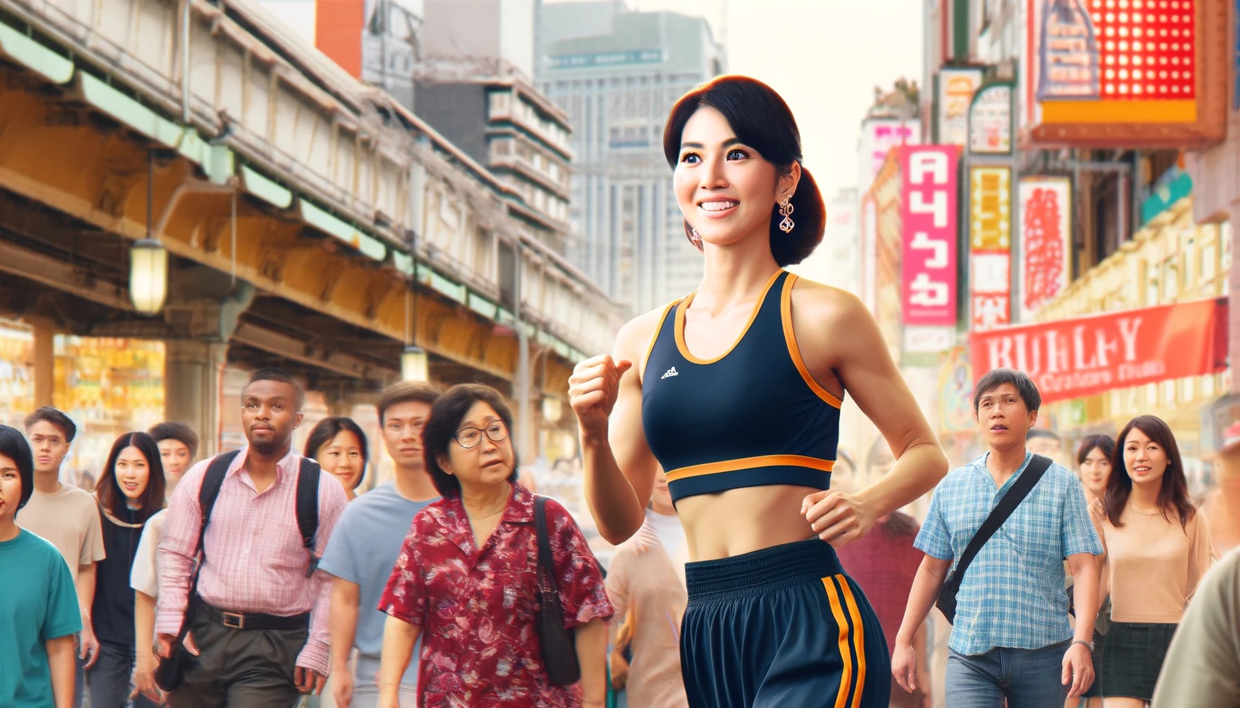 【画像】加護亜依さん(36)、体操服で街を闊歩して自慢の恵体を見せつけてしまう……