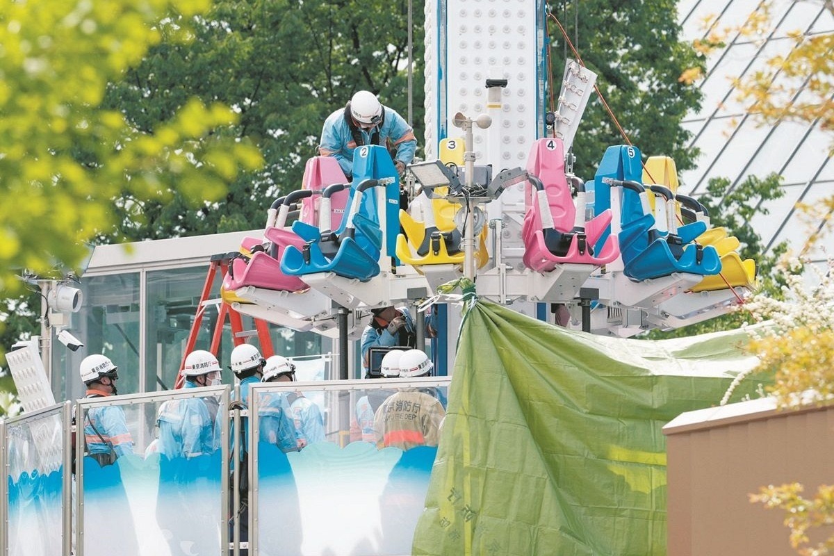 【痛ましい】東京ドームシティの事故、点検中の20代女性作業員が死亡…