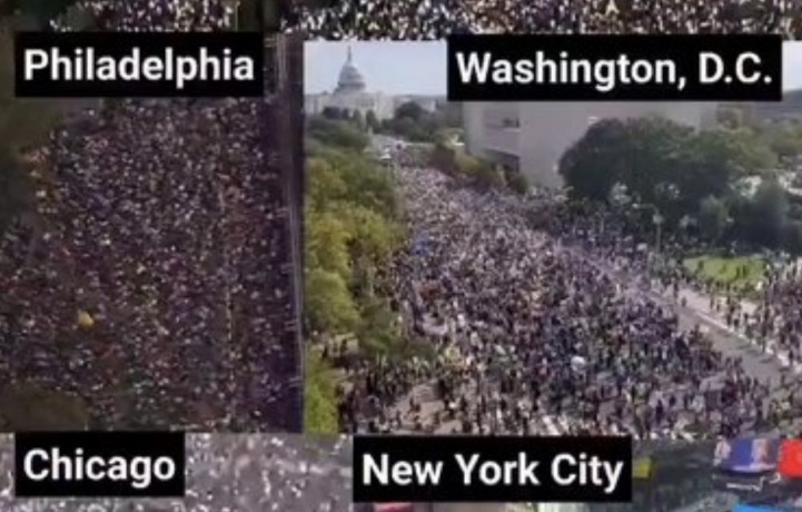 【画像】アメリカのトランプ辞めろデモ、とんでもないことになる