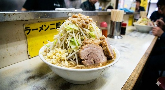 二郎「ニンニク入れていいですか？」客「全部普通で」二郎「ニンニク入れちゃってもいいですか？」