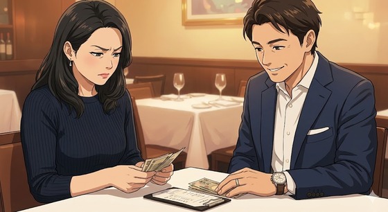 【悲報】アラフォー婚活女子「年収1300万で割り勘、人間性に腹が立つ」交際終了へ…