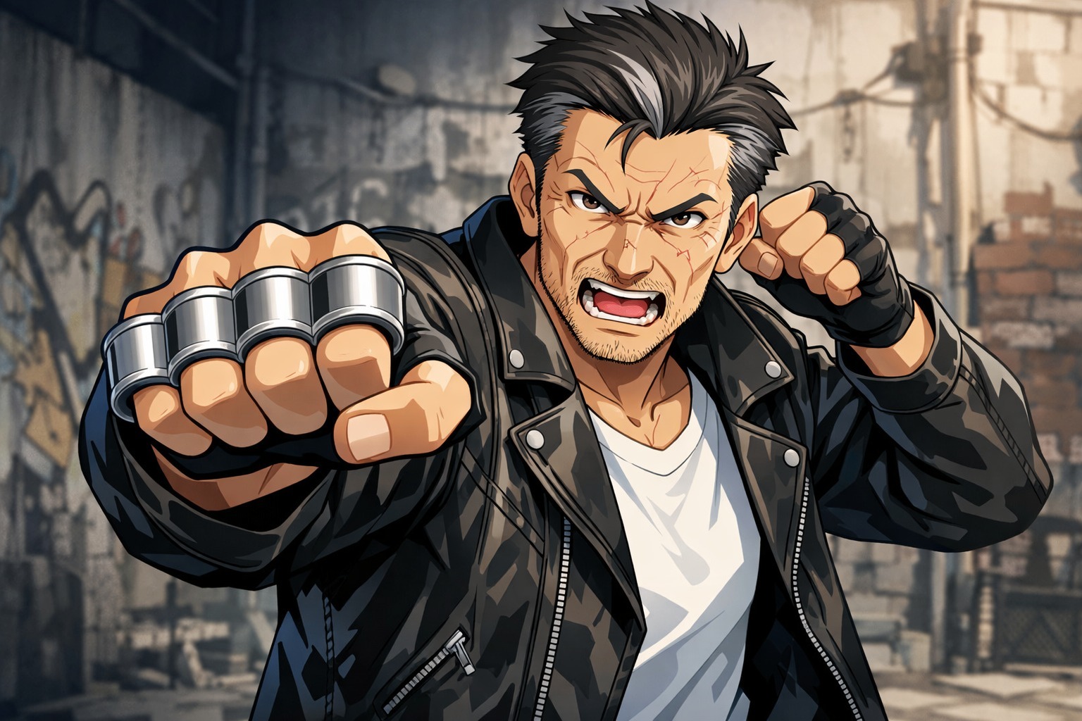 【悲報】52歳男性、メリケンサックでイキって警官に殴りかかってしまう