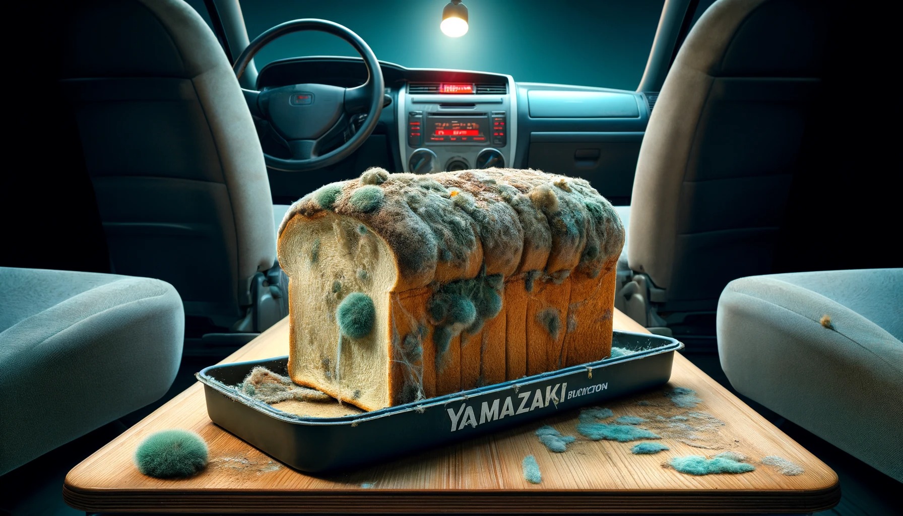 【衝撃画像】ヤマザキの食パン、車内で9か月間も放置された結果、とんでもない姿で発見される…