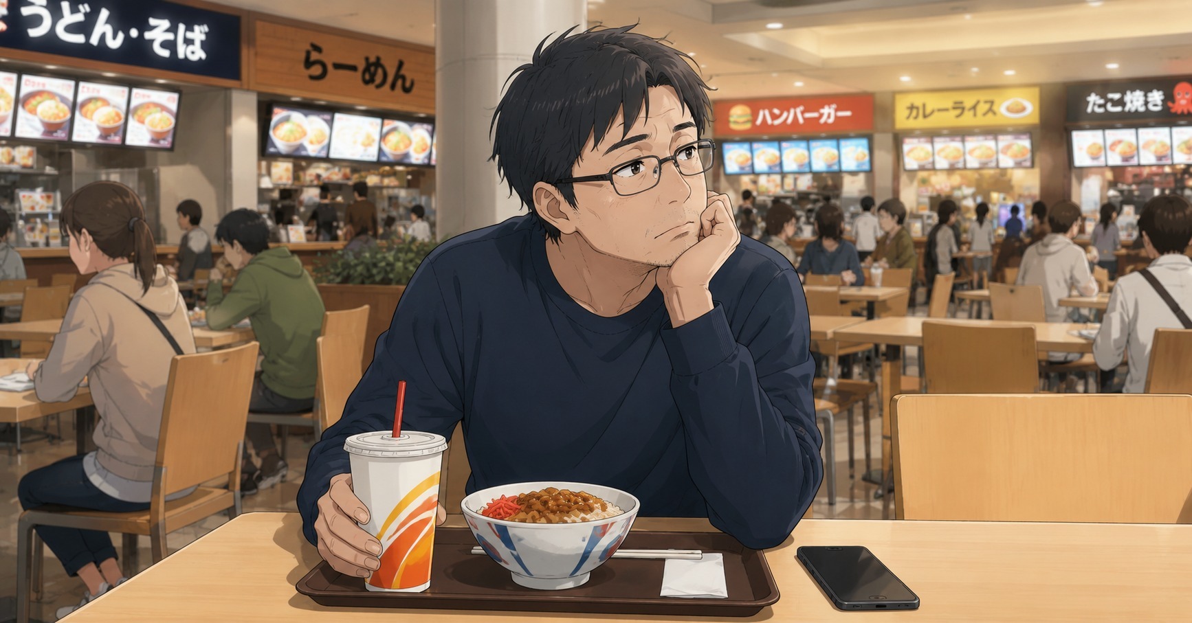 【悲報】女さん「フードコートで家族と食事してたら知らんキモオジが座ってきたw」