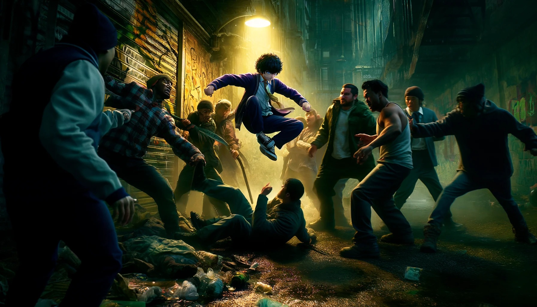 【動画】暴力型チー牛　ヤンキー相手に大暴れwywyywywyw