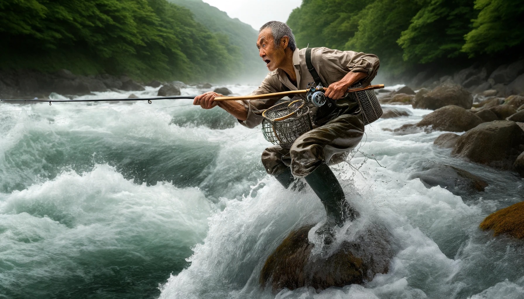 【画像】アユ釣りで死者が絶えない理由が一発で分かる画像がこちらｗｗｗｗｗｗｗｗ