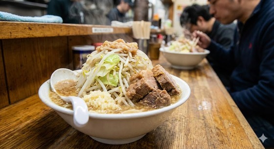 【画像】ラーメン二郎初めに3時間クラスの行列出来たらしいぞ????