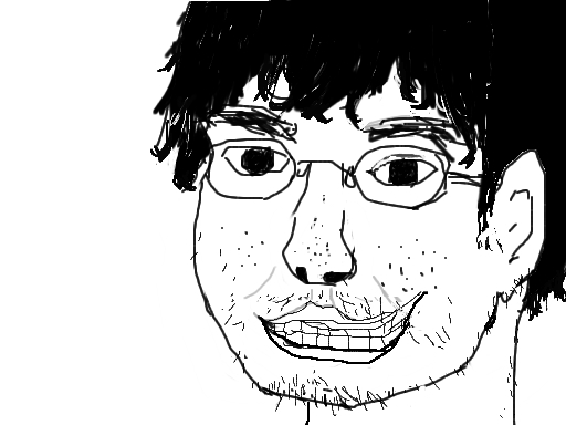 何となく自画像描いてみたwwwwww-059