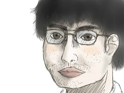 何となく自画像描いてみたwwwwww-039