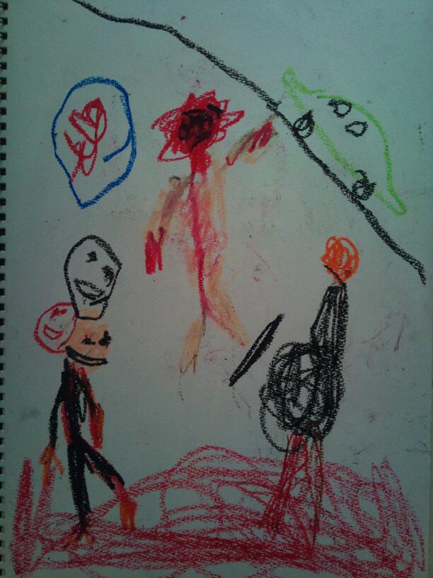子供が描いた絵が怖い ブログ太郎 子供が描いた絵が怖い ブログ太郎