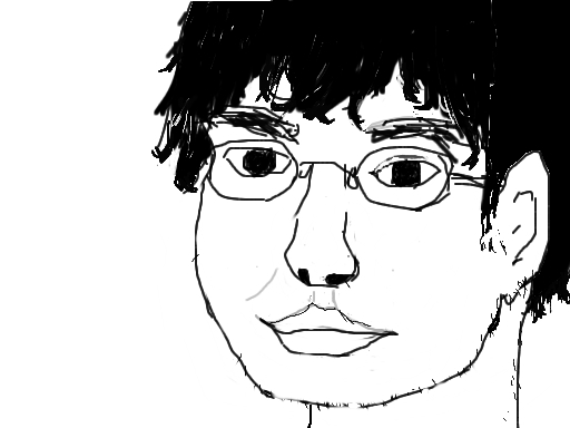 何となく自画像描いてみたwwwwww-010