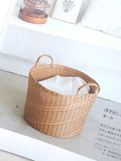 荒関まゆみ先生著「エコクラフトで作る 編み地を楽しむかご-5種類の