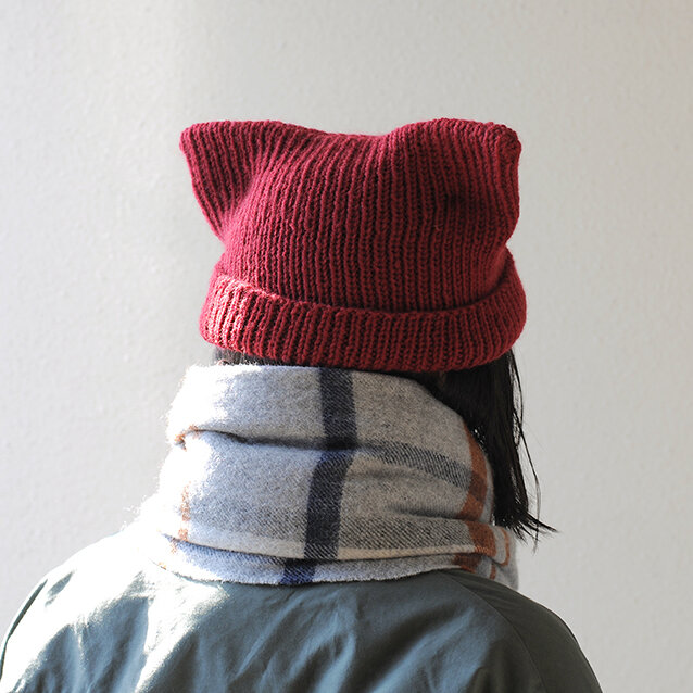 店頭POP展開中！今編みたいアメリーのニット帽！ : ハマナカが
