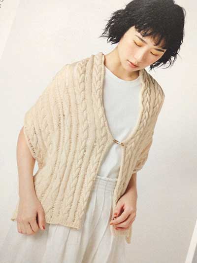 ブティック社発刊「軽やかに纏う手編みのストール」ブックレビュー前編