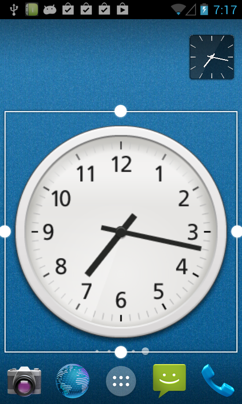 アプリ Me Clock アナログ デジタル時計ウィジェット無料 スキンでデザイン追加可能なシンプル時計 Android Square